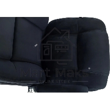 Кресло руководителя Бюрократ T-9925SL Fabric черный Holland 75 крестов. металл хром