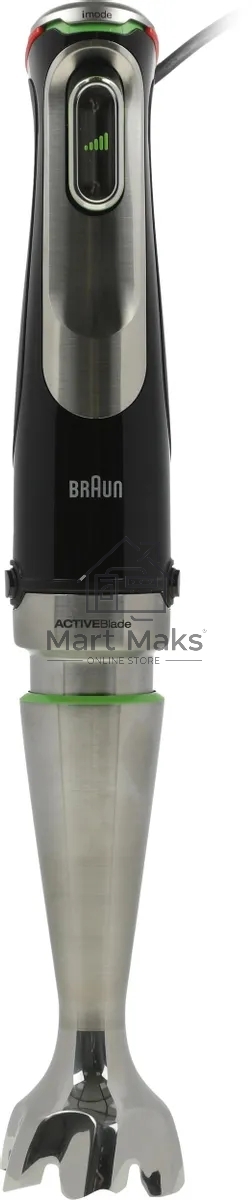 Блендер погружной Braun MQ9135XI черный/серебристый