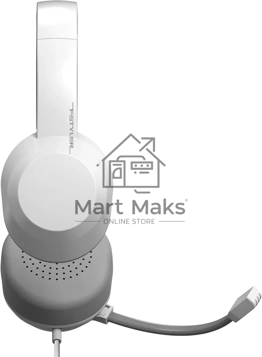 Наушники с микрофоном A4Tech Fstyler FH150U белый/серый 2м накладные USB оголовье (FH150U WHITE)