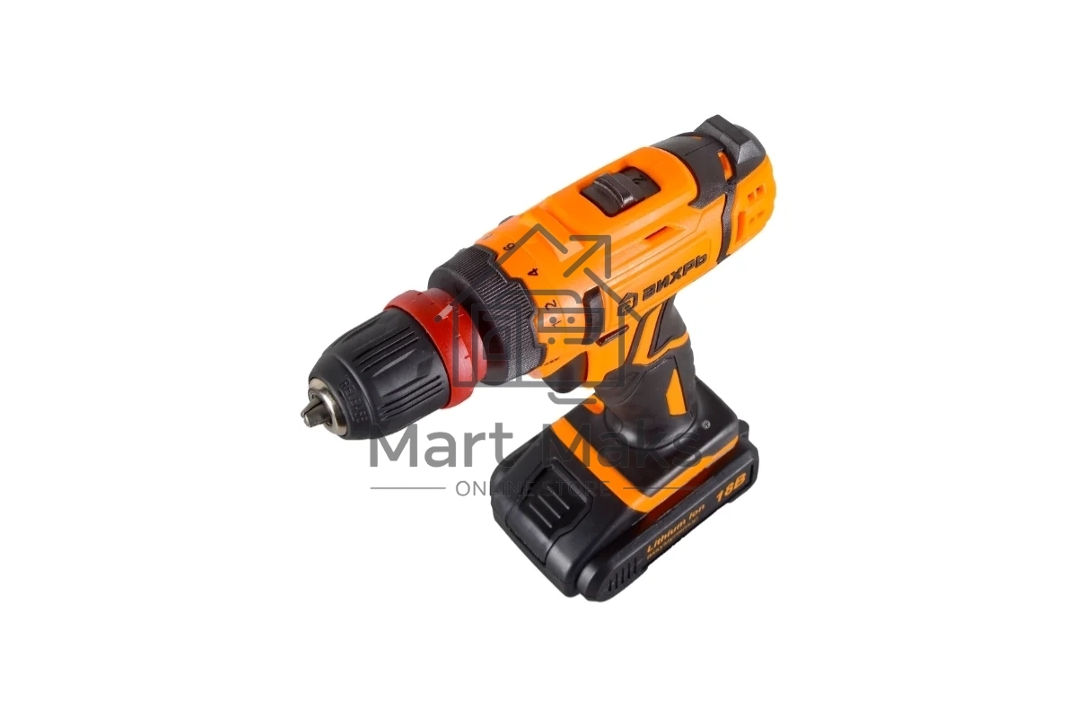 Дрель-шуруповерт Вихрь ДА-18Л-2КC 72/14/34, Аккумуляторная, 18В, 2 АКБ, Кейс