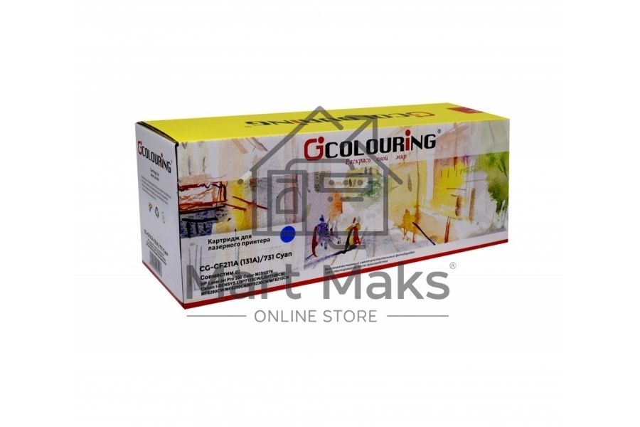 Картридж лазерный Colouring CG-CF211A (131A)/731 голубой (1800 стр.) для принтеров HP LaserJet Pro 200 Color M251/276 Canon i-SENSYS LBP7110CW/LBP7100CN/MF8280CW/MF8250CN/MF8230CN/MF8210CN