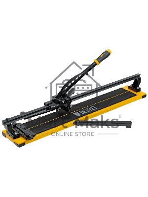 Плиткорез рельсовый 800х16мм, каретка на подш., стальная станина, усил. рукоятка-пенал Denzel