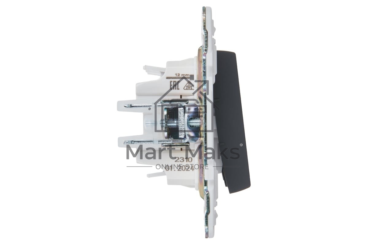 Выключатель 3-кл. IEK SKANDY SK-V11G 10А графит SK-V30-0-10-K53