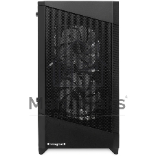 Компьютерный корпус HSPD M330, Mesh Mini-tower, черный, TG, 0.6 SPCC, 3x120mm ARGB mATX, mITX 175/330/160mm 2x2.5