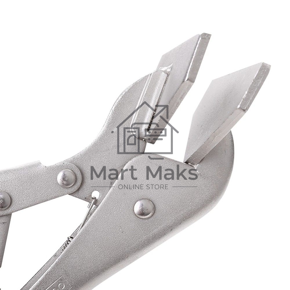 Зажимные клещи с плоскими губками Deli DL20016 250мм, регулировочный винт