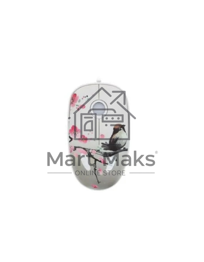Мышь проводная Qumo Office M43 Serenity белый, 1000 dpi, USB, кнопки - 3