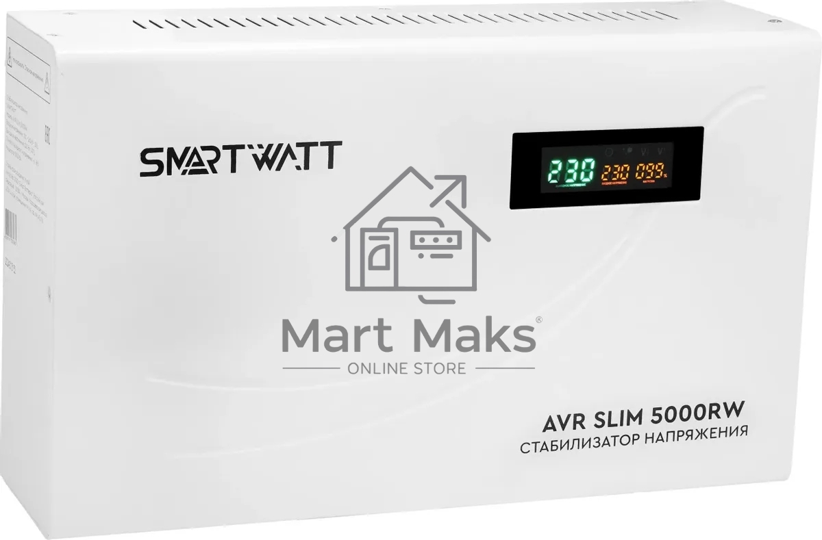 Стабилизатор напряжения настенный SMARTWATT AVR SLIM 5000RW