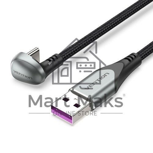 Кабель Vention USB 2.0 CM/AM 5A - 2м. U-образный
