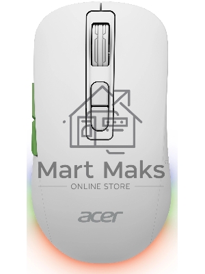 Мышь беспроводная Acer OMR311 белый, 2400 dpi, радиоканал, Bluetooth, USB, кнопки - 7