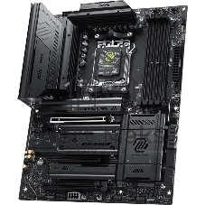 Материнская плата MSI MAG X870E TOMAHAWK MAX WIFI, AM5, AMD X870E, 4xDDR5 (до 256 ГБ), 4xSATA, 4xM.2 (2xPCIe 5.0, 2xPCIe 4.0), 1xPCIe 5.0 x16, 1xPCIe 4.0 x16, 1xPCIe 3.0 x16, 1xHDMI, 1x5Gb LAN, Wi-Fi 7, Bluetooth 5.4, 2xUSB-C 40Gbps (USB4), 1xUSB-C 10Gbps, 2xUSB-A 10Gbps, 3xUSB-A 5Gbps, 4xUSB-A 2.0, 3x3.5 мм + S/PDIF оптический, 7.1, чёрный, ATX