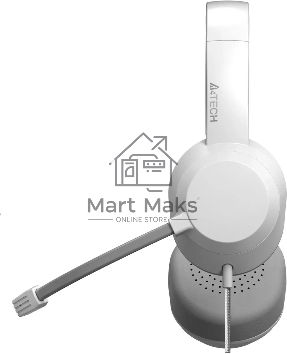 Наушники с микрофоном A4Tech Fstyler FH150U белый/серый 2м накладные USB оголовье (FH150U WHITE)