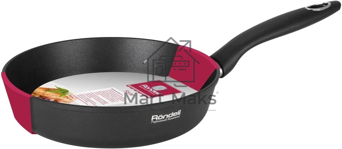 Сковорода Rondell Forte RDA-1648, 20см, без крышки, черный