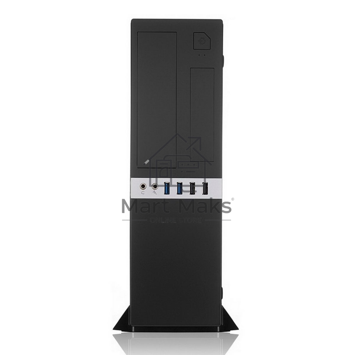 Компьютерный корпус Foxline FL-203-GT-300 mATX case black, w/PSU TFX 300W 80+ bronze, w/2xUSB2.0+2xUSB3.0, w/pwr cord, w/ 8cm FAN