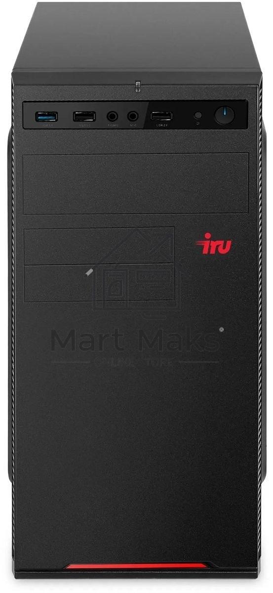 Компьютер IRU Home 310H6SE MT i3 12100 (3.3) 16Gb SSD1Tb UHDG 730 Free DOS GbitEth 400W черный (1994647)