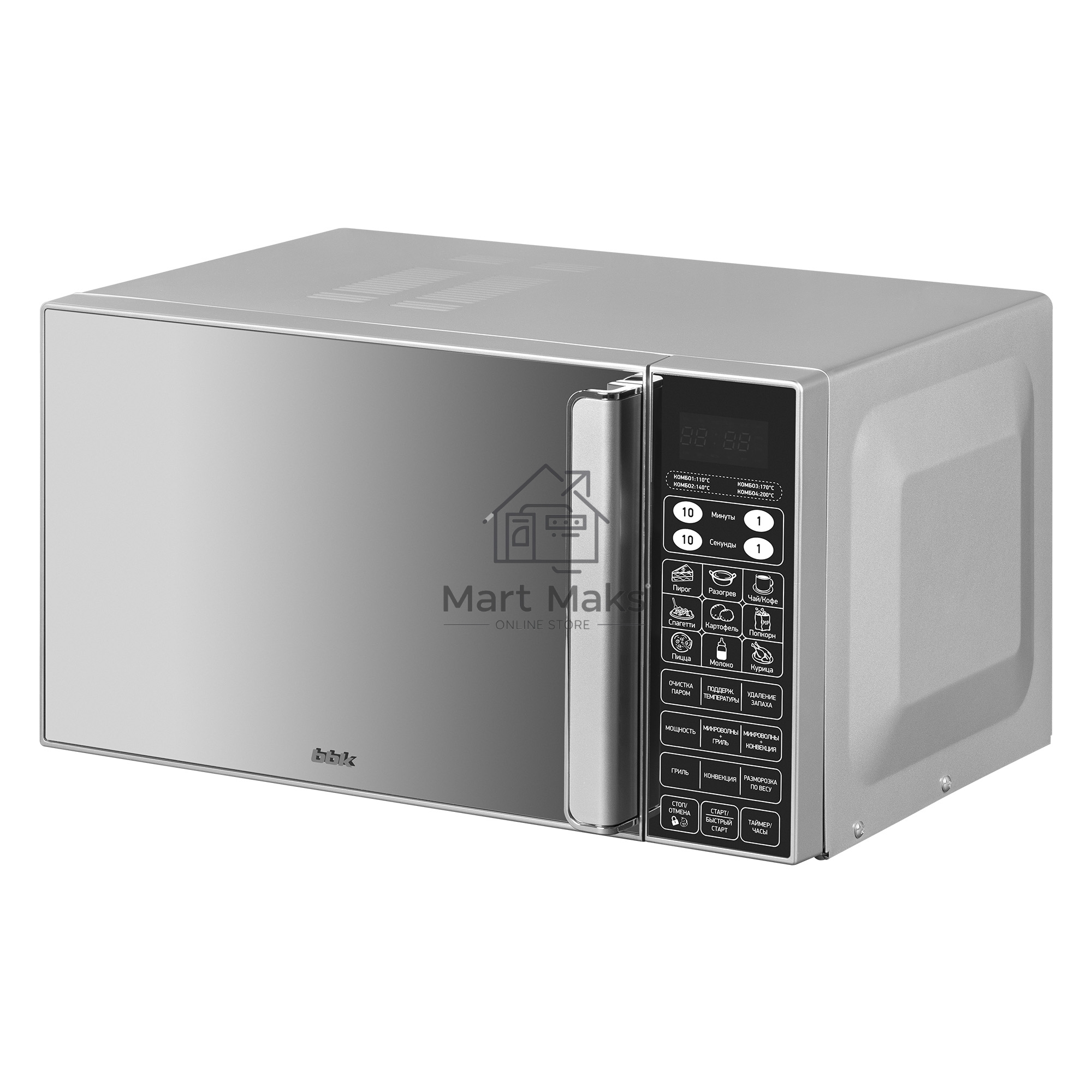 Микроволновая печь BBK 23MWC-982S/SB-M серебристый 23л 900Вт сенсор