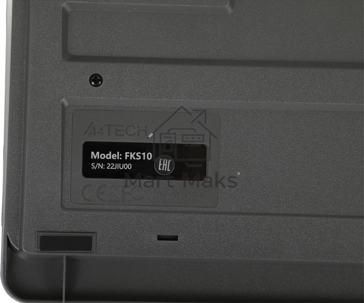 Клавиатура проводная A4Tech Fstyler FKS10, USB, черный/серый