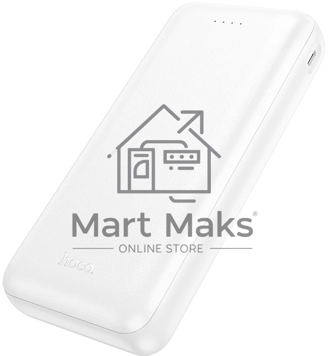 Портативный аккумулятор HOCO J153A 20000mAh 2USB+1Type-C+1micro USB 2.0A, белый