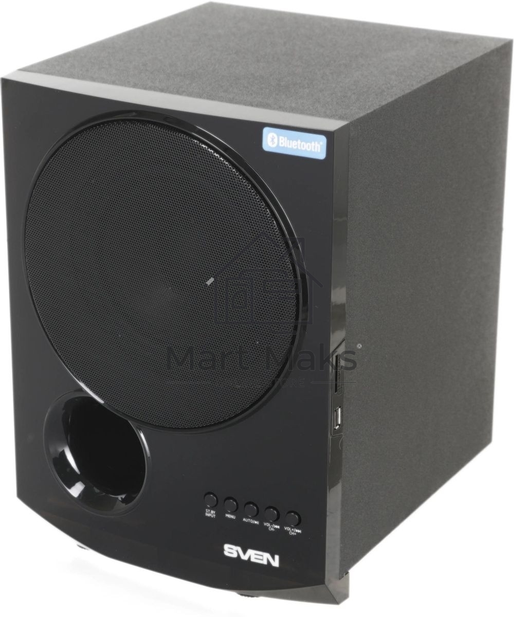 Акустическая система 2.1 SVEN MS-2080/70 Watt/~220V 50Hz/FM-тюнер, USB/SD, дисплей/BLUETOOTH/ПДУ/Black