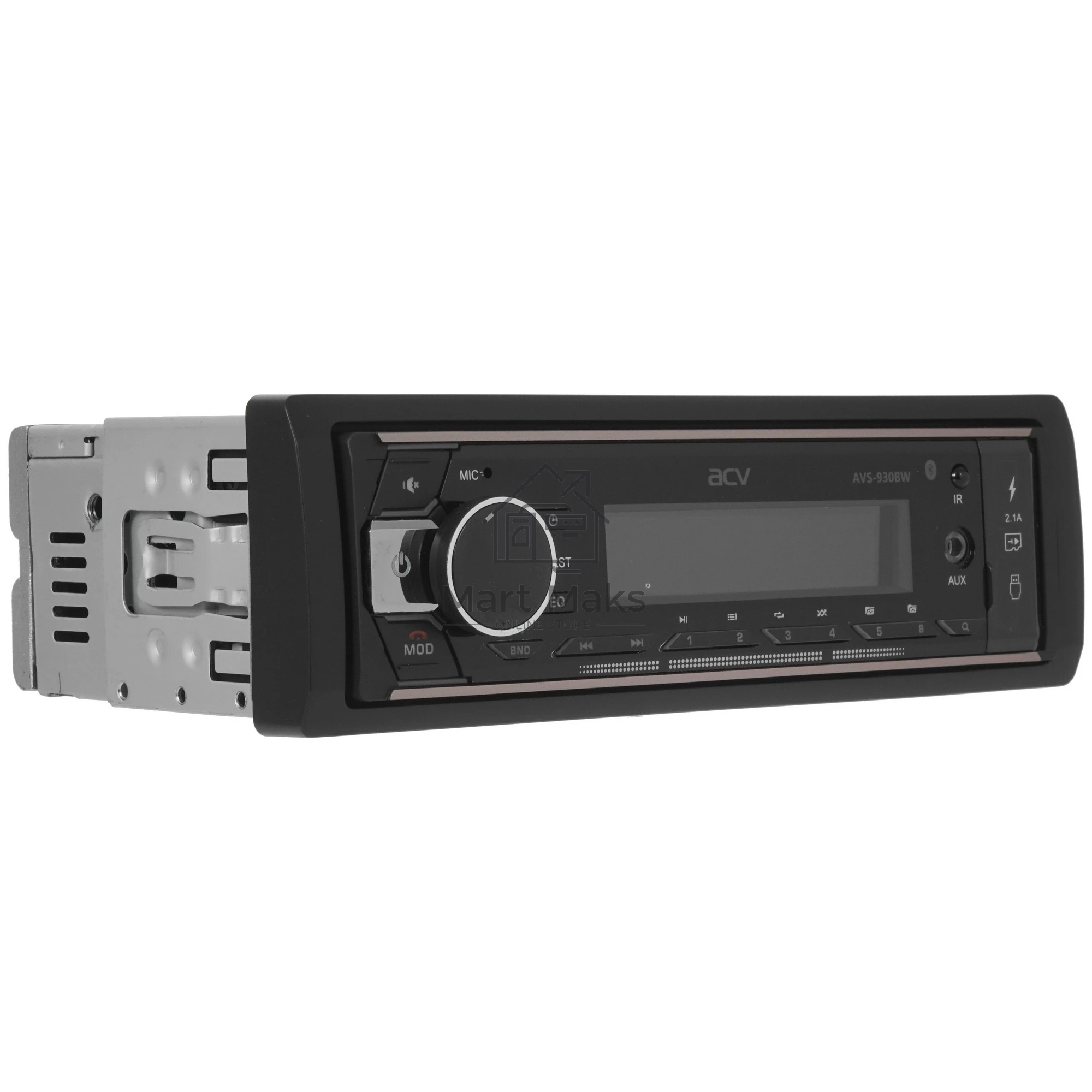 Автомагнитола ACV AVS-930BW, 1 DIN, Bluetooth, USB Type-A, AUX