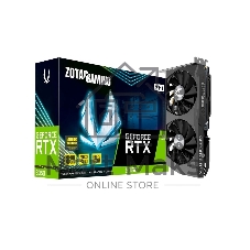 Видеокарта ZOTAC GeForce RTX 3050 ECO, 8 GB GDDR6, 128 bit, 3xDisplayPort, HDMI, GPU 1552 MHz