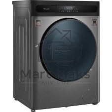 Стиральная машина Weissgauff WMD 49411 DC Inverter серебристая, загрузка фронтальная 11 кг, 1200 об/мин., класс: B