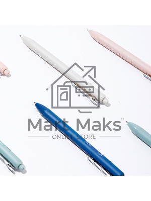 Ручка гелевая автоматическая Deli Linfini EG86-BK ассорти/ассорти, черные чернила, блистер с европодвесом, линия 0.5мм