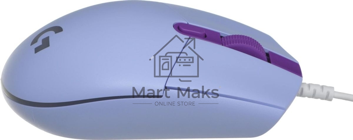 Мышь проводная Logitech G102 LIGHTSYNC фиолетовый, 8000 dpi, USB, кнопки - 6