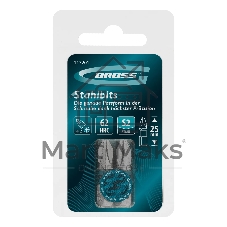 Бита Gross PH2х25мм, сталь S2, шестигр., 2 шт.