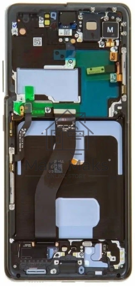 Дисплея для Samsung Galaxy S21 Ultra G998B в сборе с тачскрином ServicePack, серебристый GH82-26035B