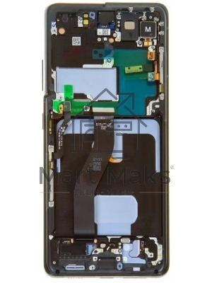 Дисплея для Samsung Galaxy S21 Ultra G998B в сборе с тачскрином ServicePack, серебристый GH82-26035B