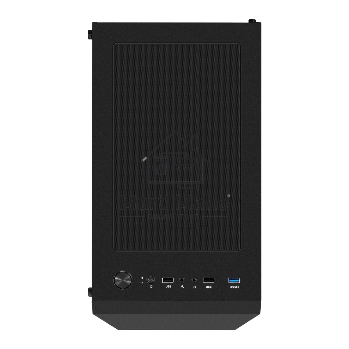 Компьютерный корпус Miditower ExeGate EVO-8227-NPX500 (ATX, БП 500NPX с вент. 12см, 2*USB+1*USB 3.0+HD Audio, черный, 3 вент. RGb, закаленное стекло)