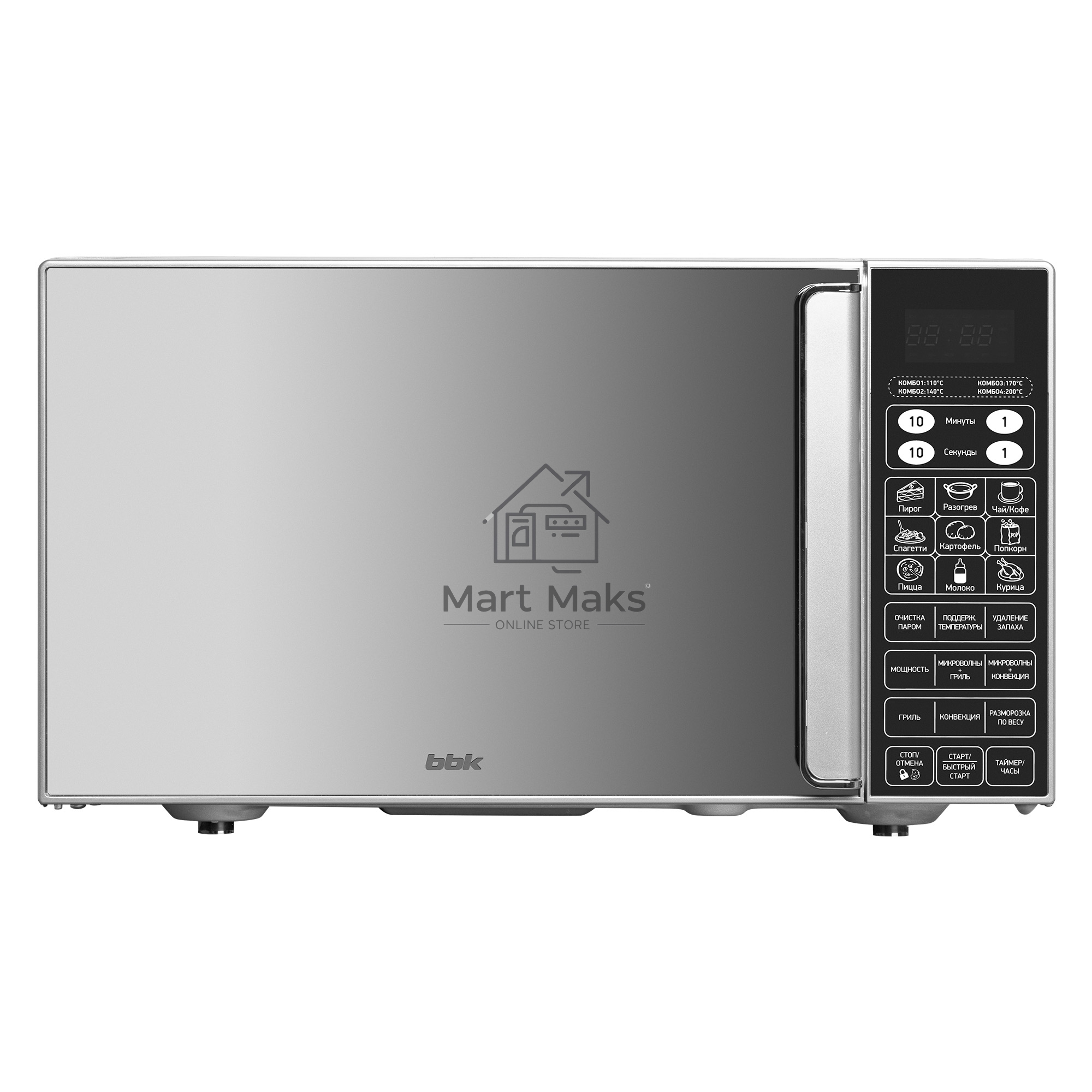 Микроволновая печь BBK 23MWC-982S/SB-M серебристый 23л 900Вт сенсор