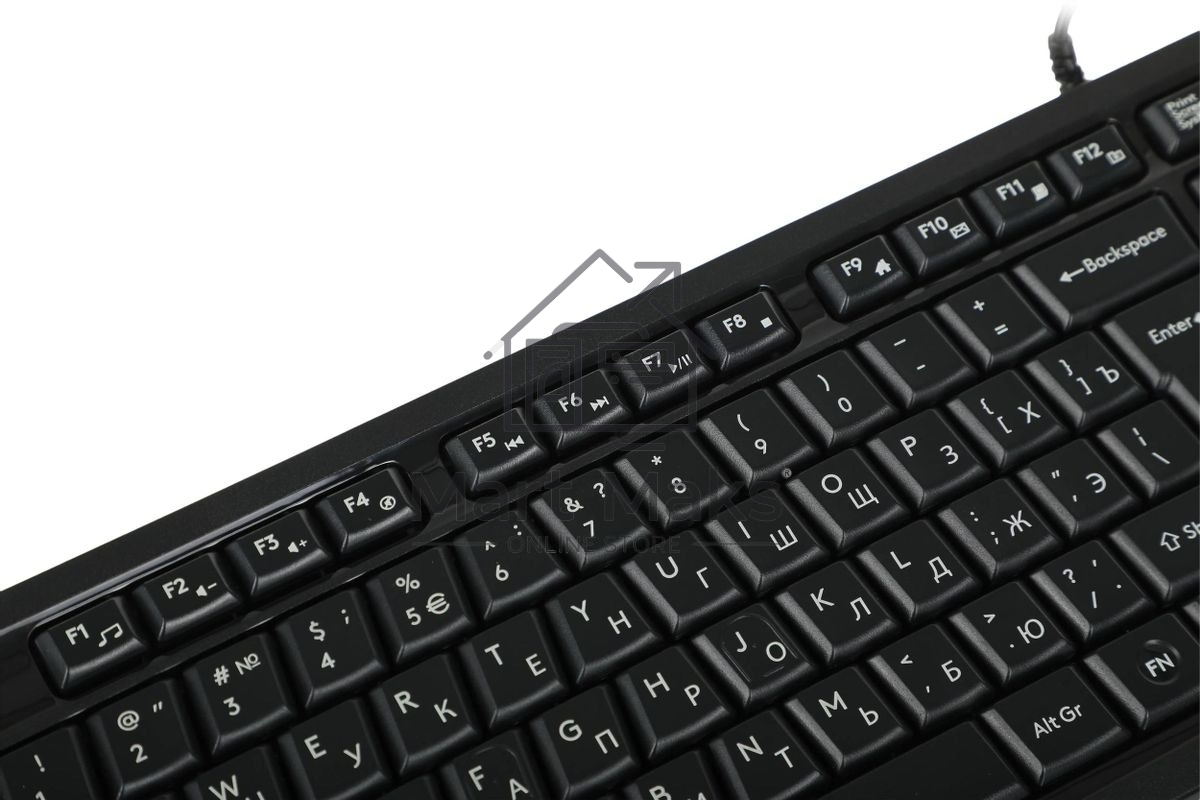 Клавиатура проводная A4Tech Fstyler FKS10, USB, черный/серый