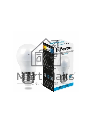 Лампа светодиодная Feron LB-95 7W 230V E27 6400K G45
