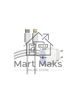 Сетевое зарядное устройство Rexant USB-C, 20Вт в комплекте с кабелем USB-C – Lightning