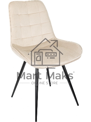 Стул для дома Бюрократ CH-K2_4 комплект 4шт бежевый Holland 06 металл черный на ножках (CH-K2_1/HL07_4)