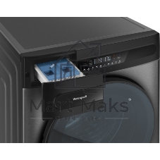 Стиральная машина Weissgauff WMD 49411 DC Inverter серебристая, загрузка фронтальная 11 кг, 1200 об/мин., класс: B