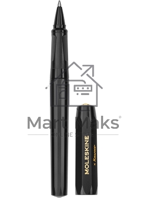 Ручка шариковая Moleskine Kaweco (KAWBALLPENBK) черн, d=1мм, синие чернила, подарочная коробка