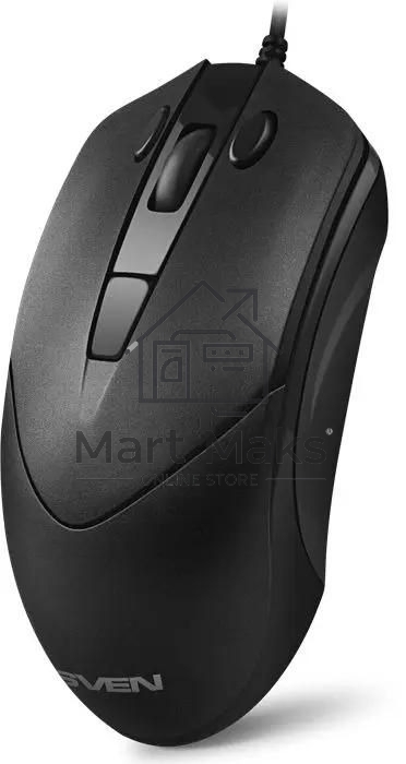 Мышь проводная SVEN RX-100 черный, 4000 dpi, USB, кнопки - 6