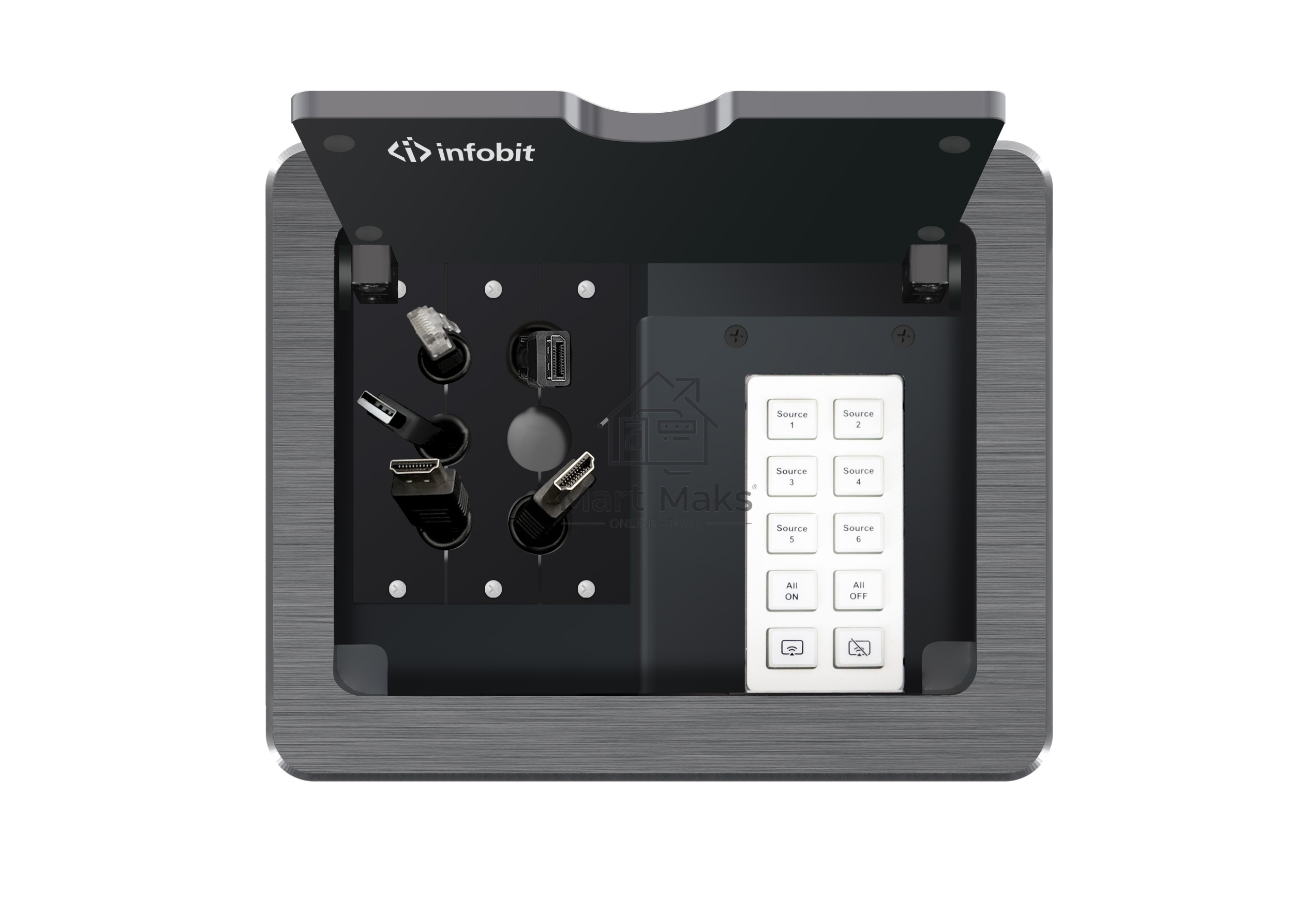 Панель управления Infobit  iControl K10-UK  10-конпочная 1 х LAN (RJ45, PoE), 1 х RS232