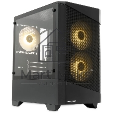 Компьютерный корпус HSPD M330, Mesh Mini-tower, черный, TG, 0.6 SPCC, 3x120mm ARGB mATX, mITX 175/330/160mm 2x2.5