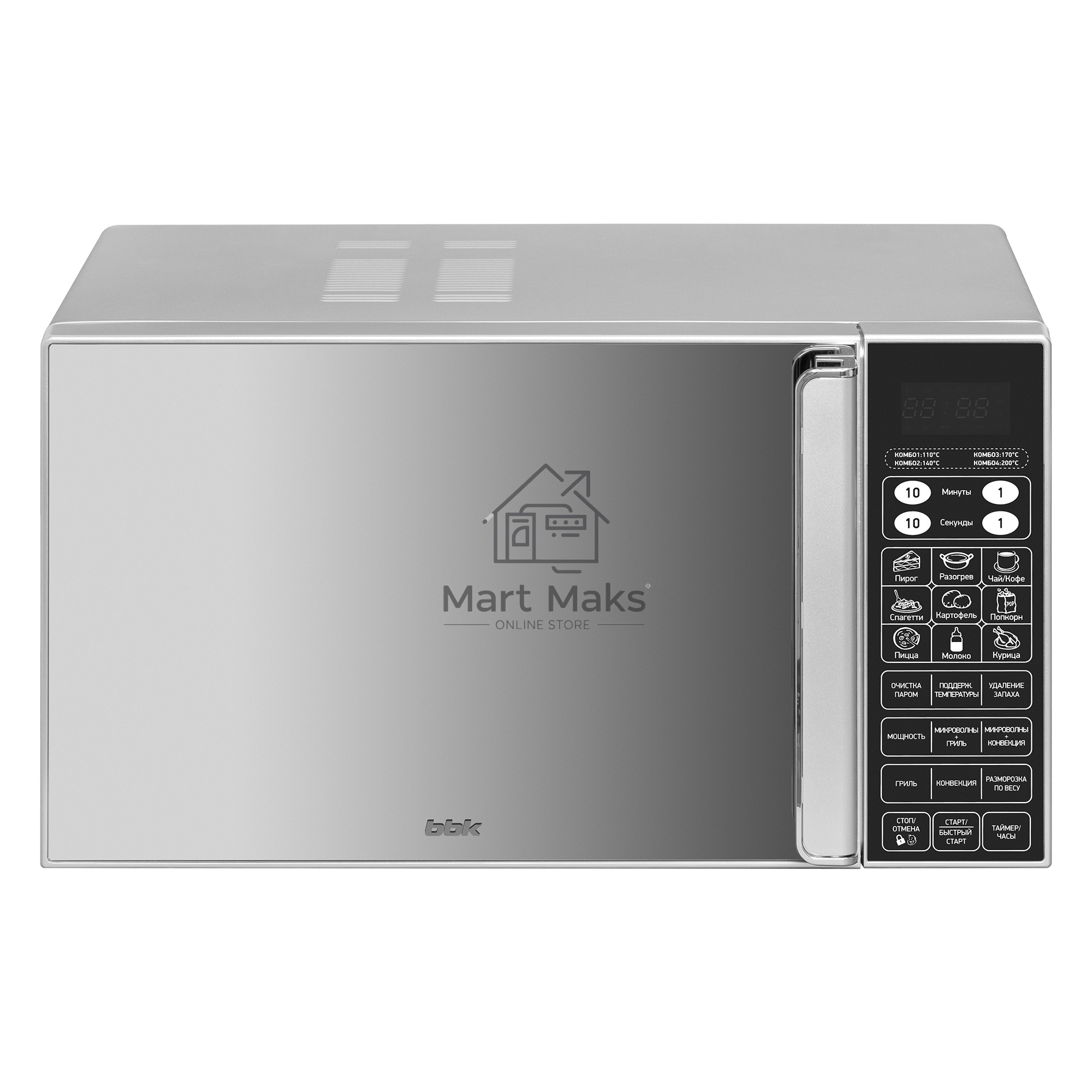 Микроволновая печь BBK 23MWC-982S/SB-M серебристый 23л 900Вт сенсор