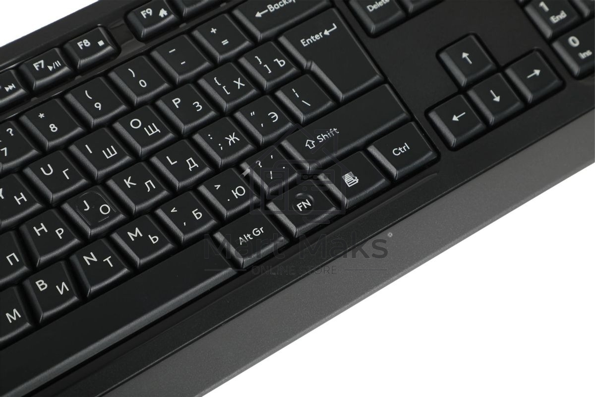 Клавиатура проводная A4Tech Fstyler FKS10, USB, черный/серый