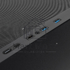 Компьютерный корпус без блока питания HSPD M321, Mesh Mini-tower, черный, slide TG, 0.45 SPCC, 2x140мм ARGb+1x120мм ARGb mATX, mITX 160/340/184мм 2x2.5