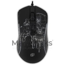 Мышь проводная Oklick 702G черный, 3600 dpi, USB, кнопки - 4