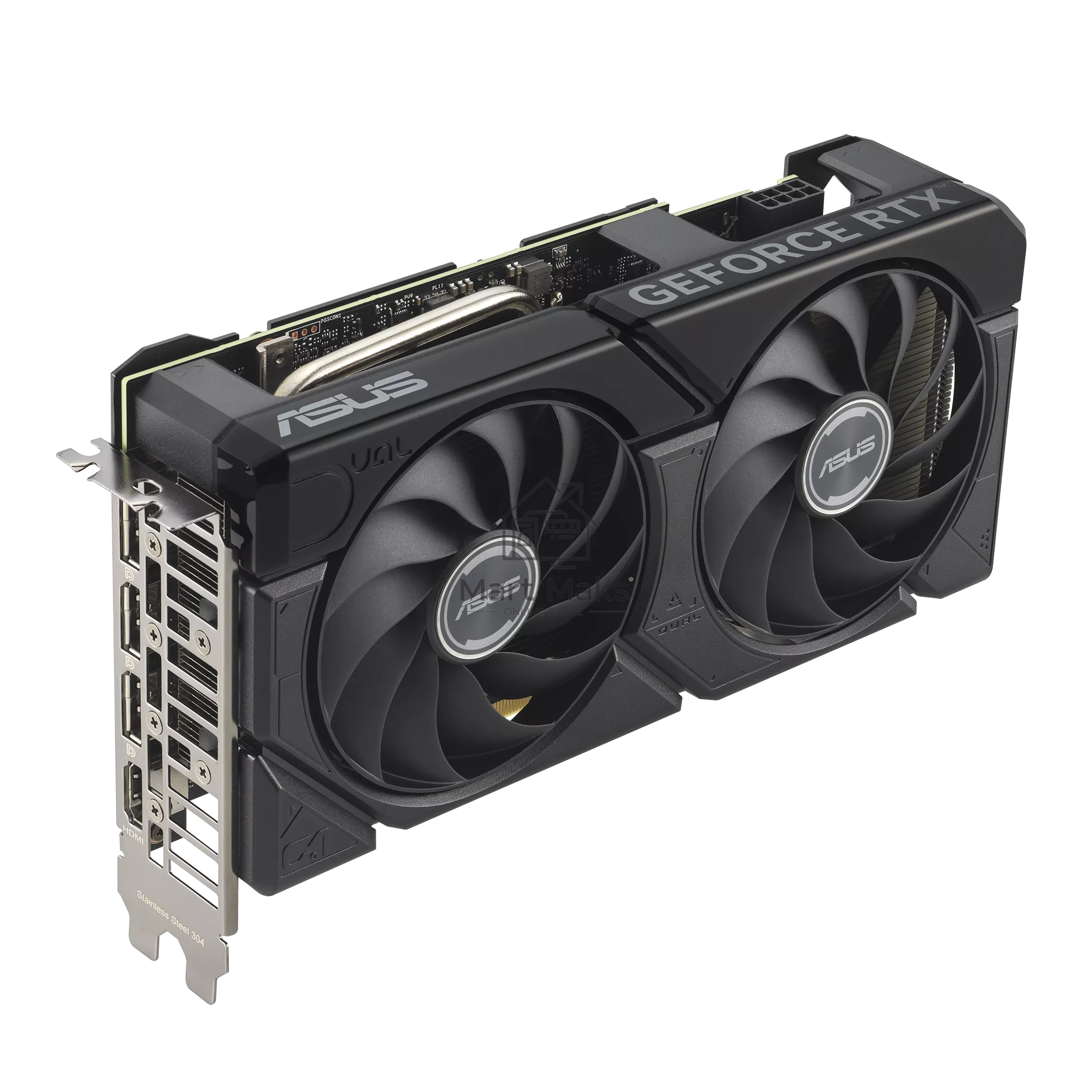 Видеокарта Asus DUAL-RTX4060TI-O8G-EVO NVIDIA GeForce RTX 4060TI 8Gb PCI-E 4.0 128bit GDDR6 2565/18000 HDMIx1 DPx3 HDCP Ret