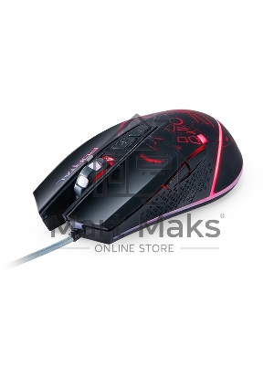 Мышь проводная Qumo Portal M39 черный, 3200 dpi, USB, кнопки - 6