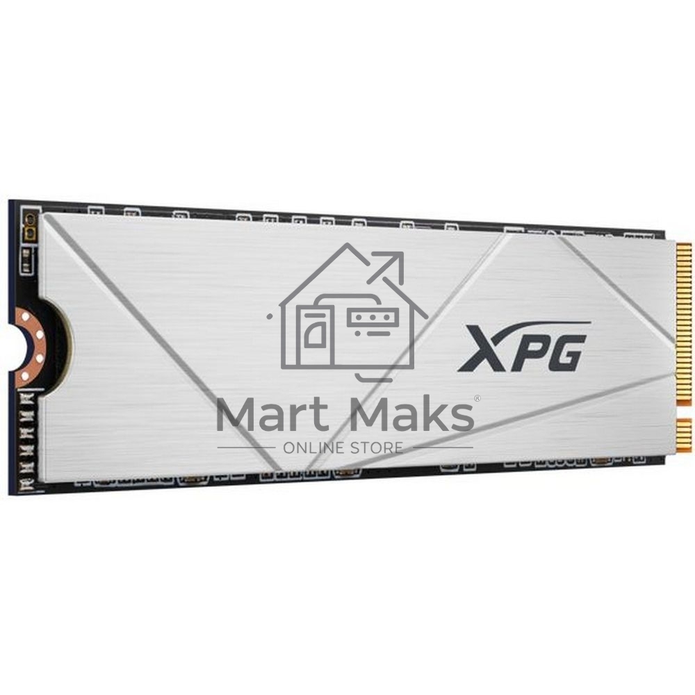 Накопитель SSD ADATA XPG GAMMIX S60, 2Tb, PCIe 4.0 x4, M.2 2280, NVMe, R/W 5000/4200, с радиатором