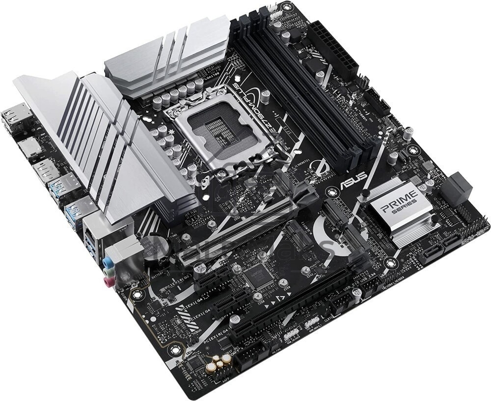 Материнская плата ASUS PRIME Z790M-PLUS, LGA 1700, Intel Z790, 4xDDR5, 4xSATA, 3xM.2, 1xPCIe 4.0 x4, 1xPCIe 5.0 x16, 2xPCIe x1, 1xDP, 1xHDMI, 1x 1Gb LAN, 1xUSB-C 3.2 Gen 2x2, 1xUSB 3.2 Gen 2, 4xUSB 3.2 Gen 1, 2xUSB 2.0, 3x3.5 мм, 7.1, mATX