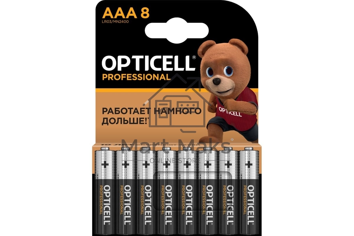Батарея Opticell Professional AAA AAA (8шт) блистер